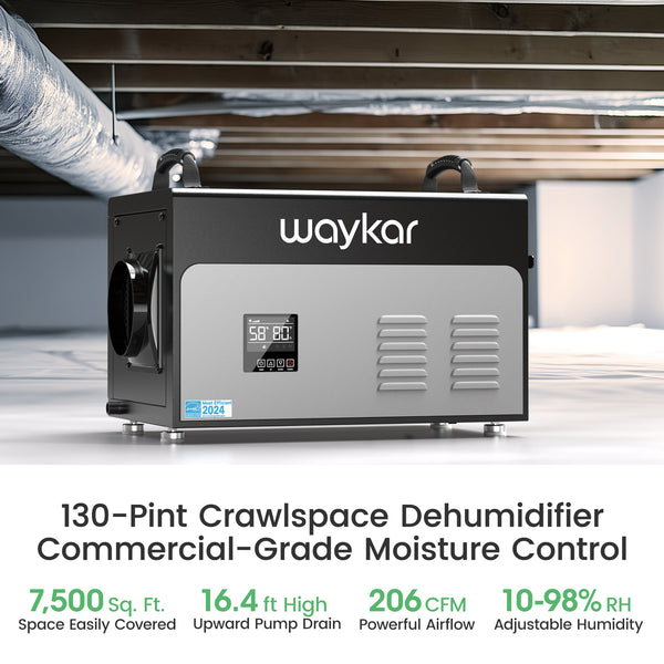 130 Pints Crawl Space Dehumidifier (ENERGY STAR Most Efficient)