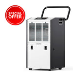 155 Pints Commercial Dehumidifier with Drain Hose 6.6 ft Long