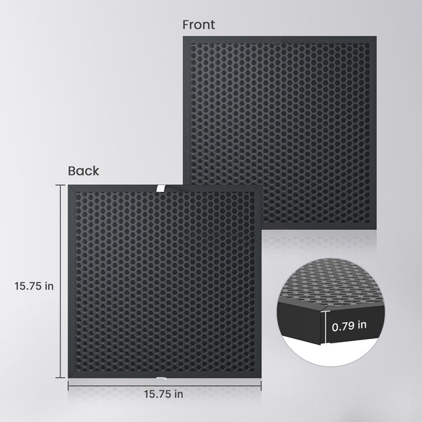 2-Pack Activated Carbon Filter Set – Fully Compatible with Waykar 550 CFM Air Scrubber