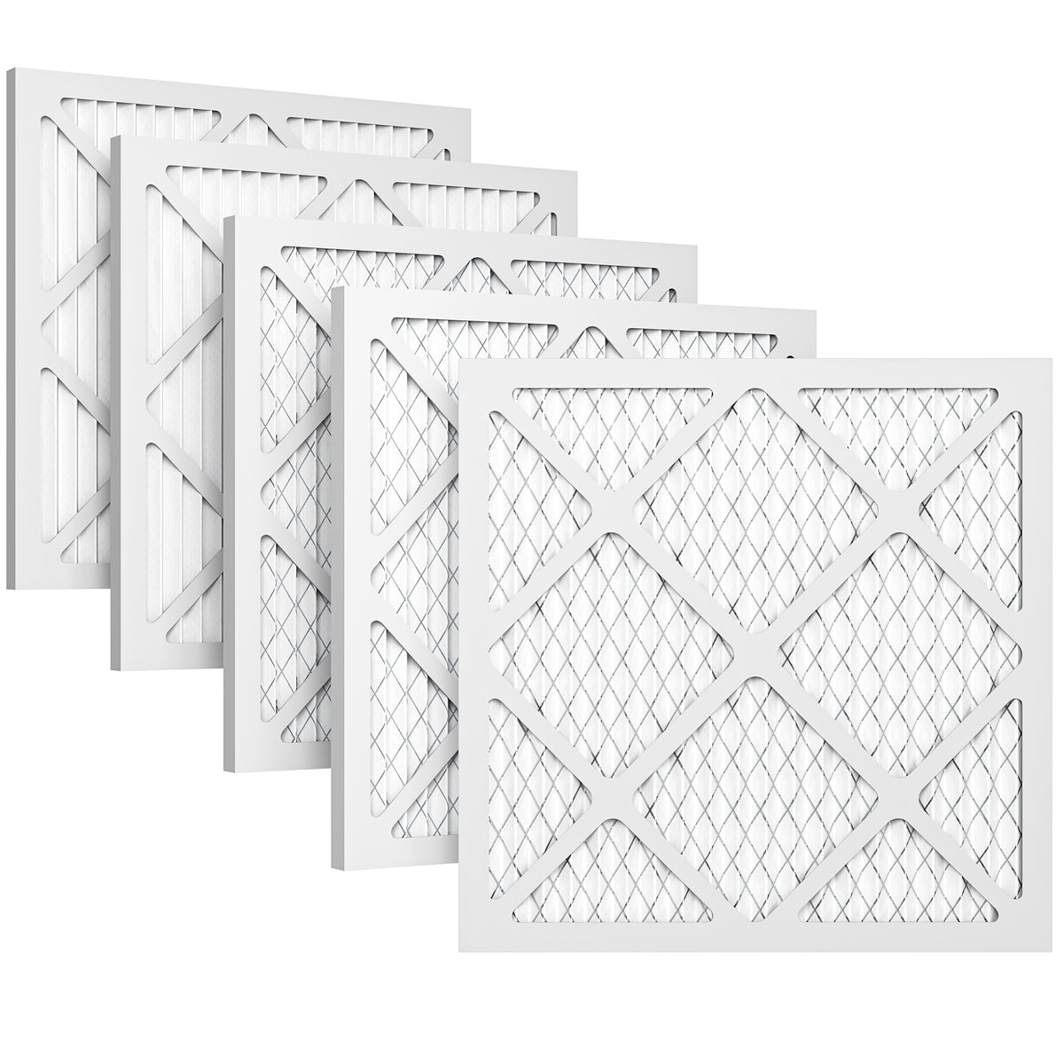 5-Pack MERV-10 Replacement Filter Set – Fully Compatible with Waykar 550 CFM Air Scrubber [FPWL40A]