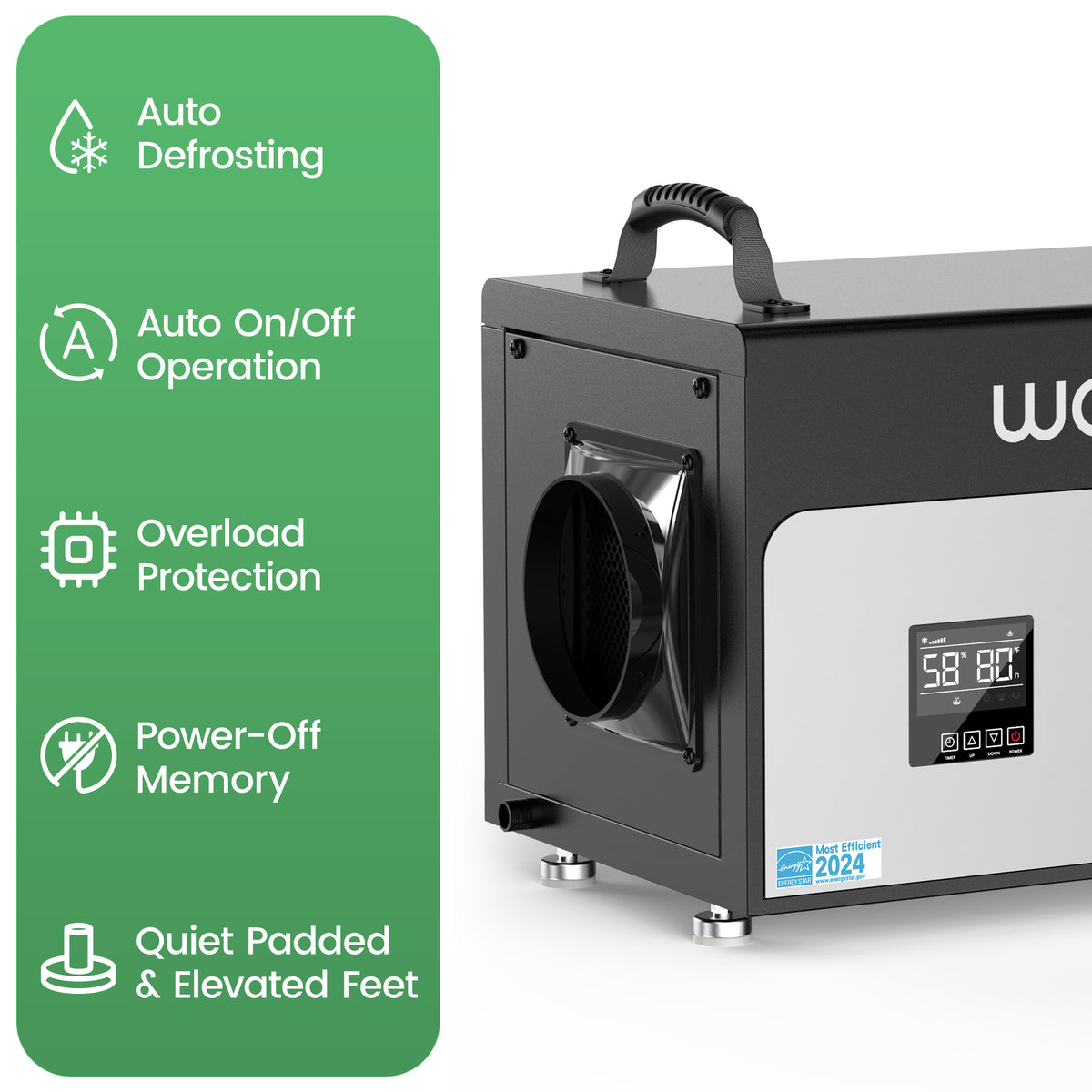 130 Pints Crawl Space Dehumidifier (ENERGY STAR Most Efficient)