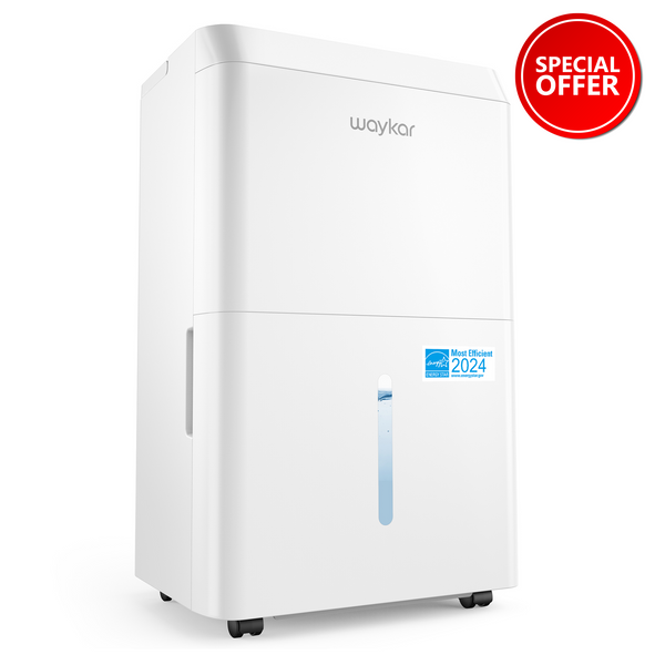 ENERGY STAR Most Efficient Dehumidifier – Available in 80, 120, and 150 Pints [Waykar CTH Super Star]