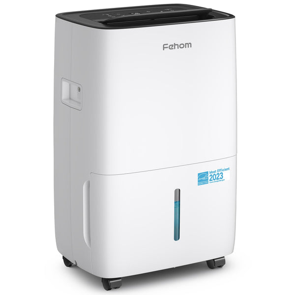 Waykar Fehom Energy Star Dehumidifier for Basement, Home, 5,000 Sq. Ft, Ultra Quiet, Auto Defrost, Overflow Protection, Drain Hose, 25 Pints