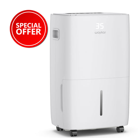 130-Pint Commercial and Industrial Dehumidifier: For spaces up to 6,500 Sq. Ft with 2.04 Gal Water Tank [JD026E-130] image 2