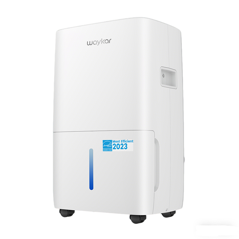 Waykar 130 Pints Dehumidifier with Drain Hose for Home with 2.04 Gal Water Tank