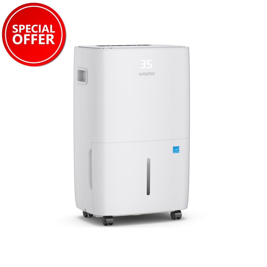 130-Pint Commercial and Industrial Dehumidifier: For spaces up to 6,500 Sq. Ft with 2.04 Gal Water Tank [JD026E-130]