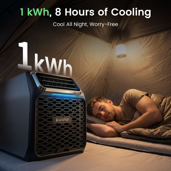 Waykar 6,000 BTU Portable Air Conditioner for Camping, Windowless Air Conditioning with Remote