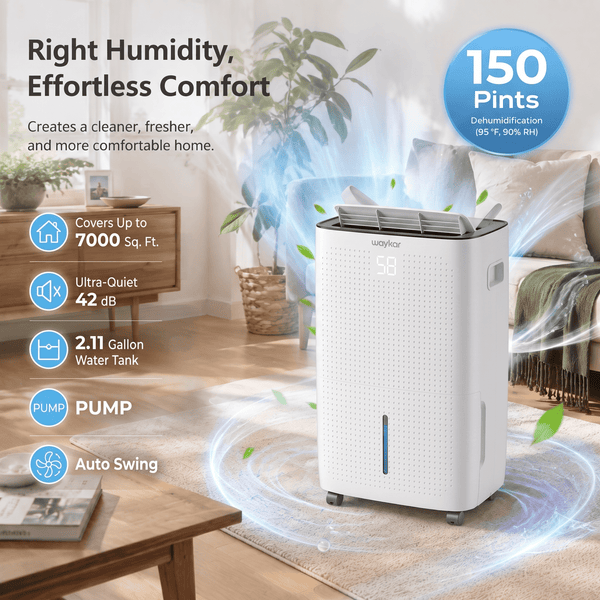 Pre-Sale: 150 Pints Dehumidifier with Tank and Pump Drain