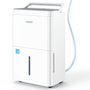 Waykar 150 Pint Commercial Dehumidifier with Pump, Energy Star, 7000 Sq. Ft. Basement High Capacity Dehumidifier with Drain Hose, 50 Pint DOE Energy Star