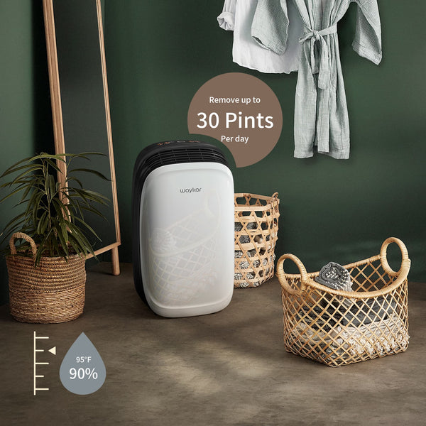 30 Pints Home Dehumidifier with Drain Hose