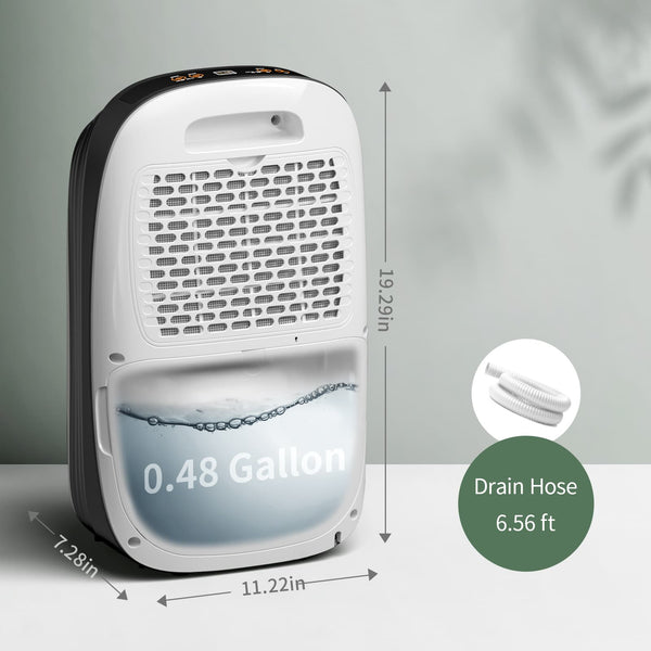 30 Pints Home Dehumidifier with Drain Hose