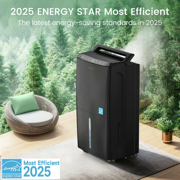 34 Pints Super Quiet Dehumidifier for Room—at 33 dB (Black)