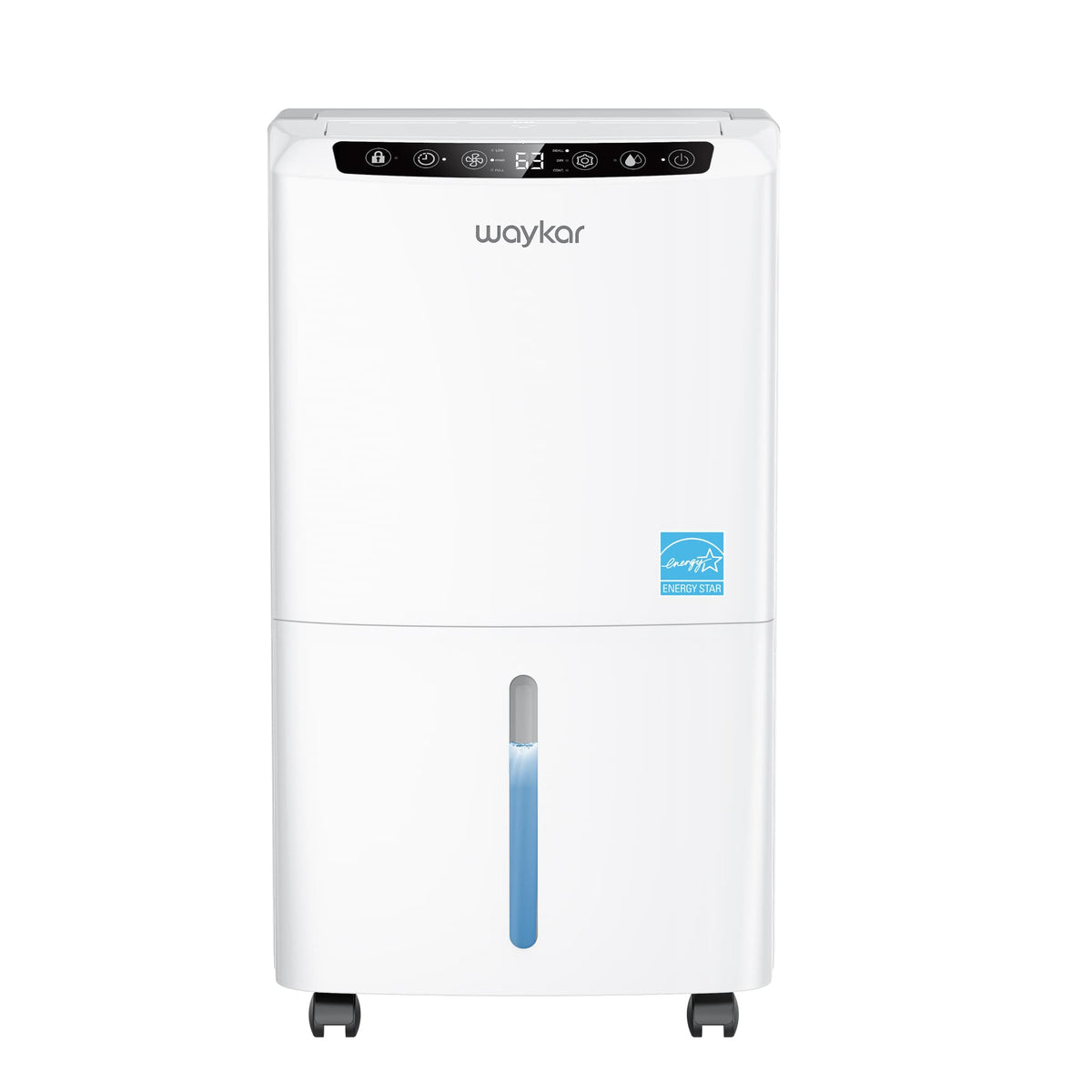 2000 Sq. Ft 34 Pints 2025 Most Efficient Energy Star Dehumidifier for Home and Basement with Auto or Manual Drainage, Quiet 33dB Operation, 0.62 Gallon Water Tank Capacity