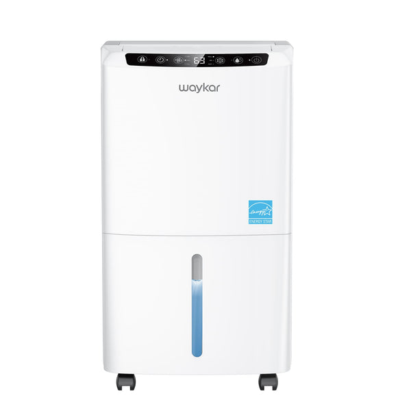 2000 Sq. Ft 34 Pints 2025 Most Efficient Energy Star Dehumidifier for Home and Basement with Auto or Manual Drainage, Quiet 33dB Operation, 0.62 Gallon Water Tank Capacity
