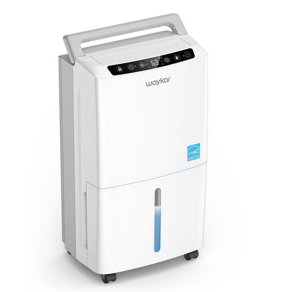2000 Sq. Ft 34 Pints 2025 Most Efficient Energy Star Dehumidifier for Home and Basement with Auto or Manual Drainage, Quiet 33dB Operation, 0.62 Gallon Water Tank Capacity