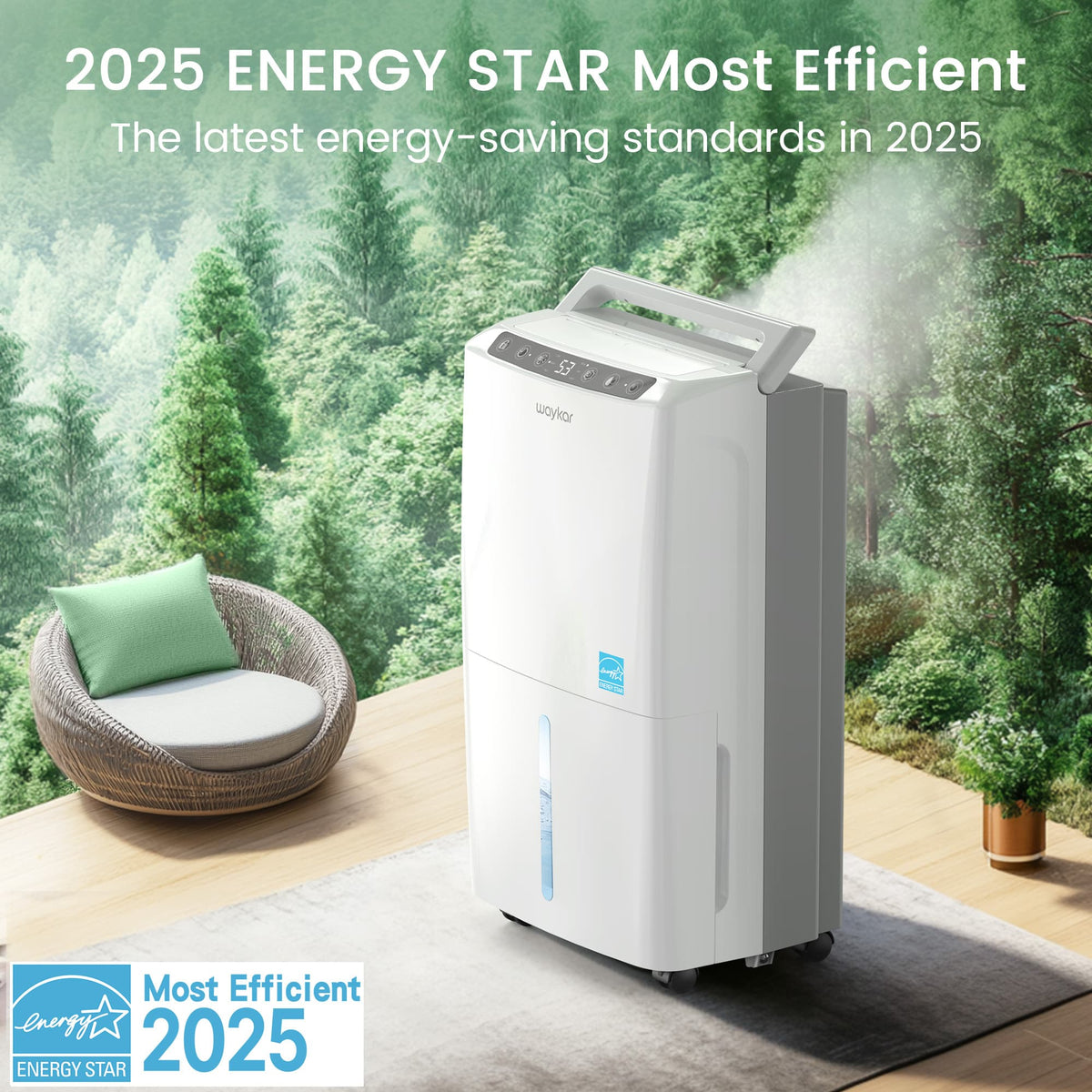 34 Pints Super Quiet Dehumidifier for Room—at 33 dB