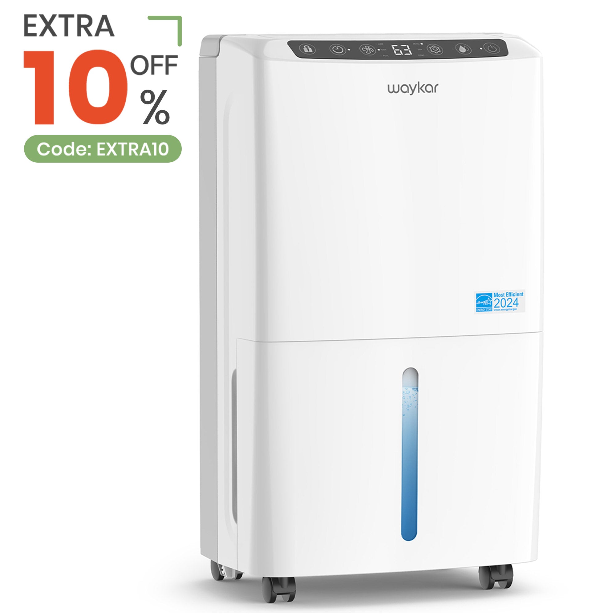 34 Pints Super Quiet Dehumidifier for Room—at 33 dB