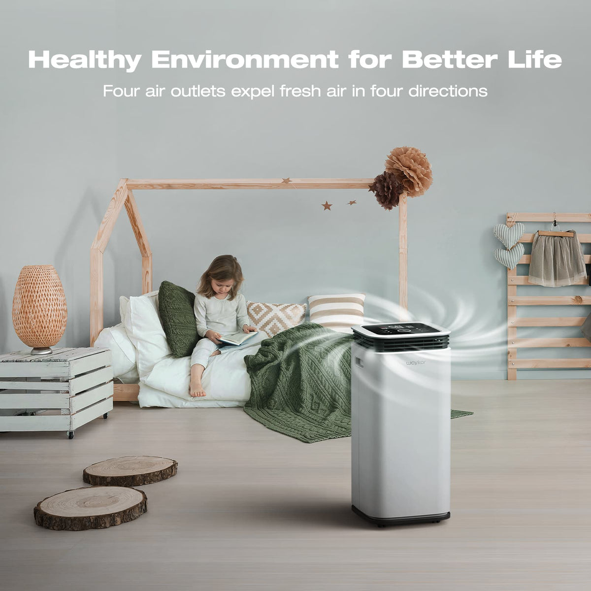 70 Pints Home Dehumidifier with 4-Way Top Air Vents