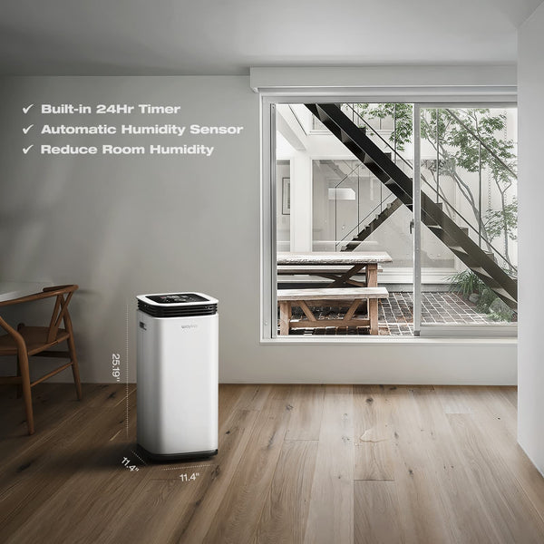 70 Pints Home Dehumidifier with 4-Way Top Air Vents