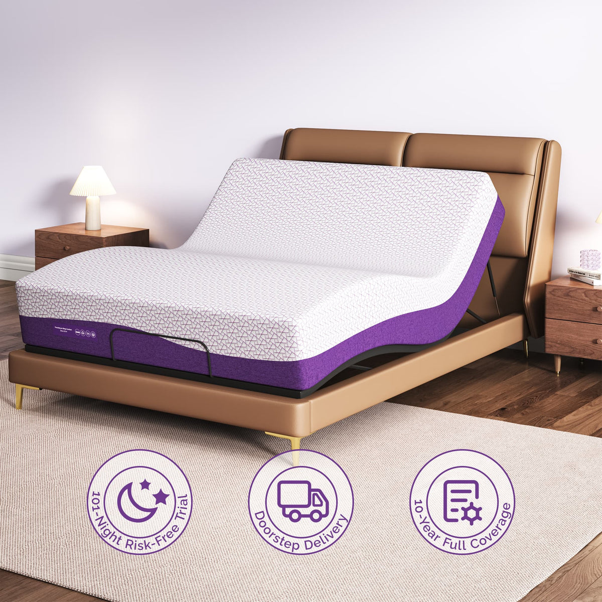 Waykar 14 inch Queen Mattress, Copper Gel Memory Foam Infused, Mattress in a Box, Fiberglass Free, Cool & Firm