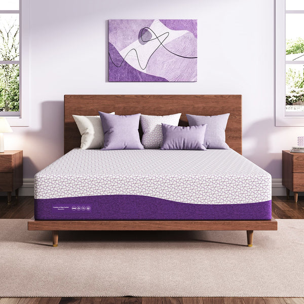 Waykar 14 inch Queen Mattress, Copper Gel Memory Foam Infused, Mattress in a Box, Fiberglass Free, Cool & Firm