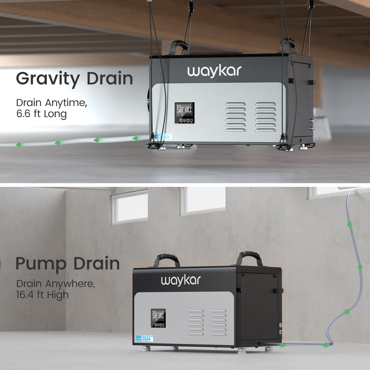 130 Pints Crawl Space Dehumidifier (ENERGY STAR Most Efficient)
