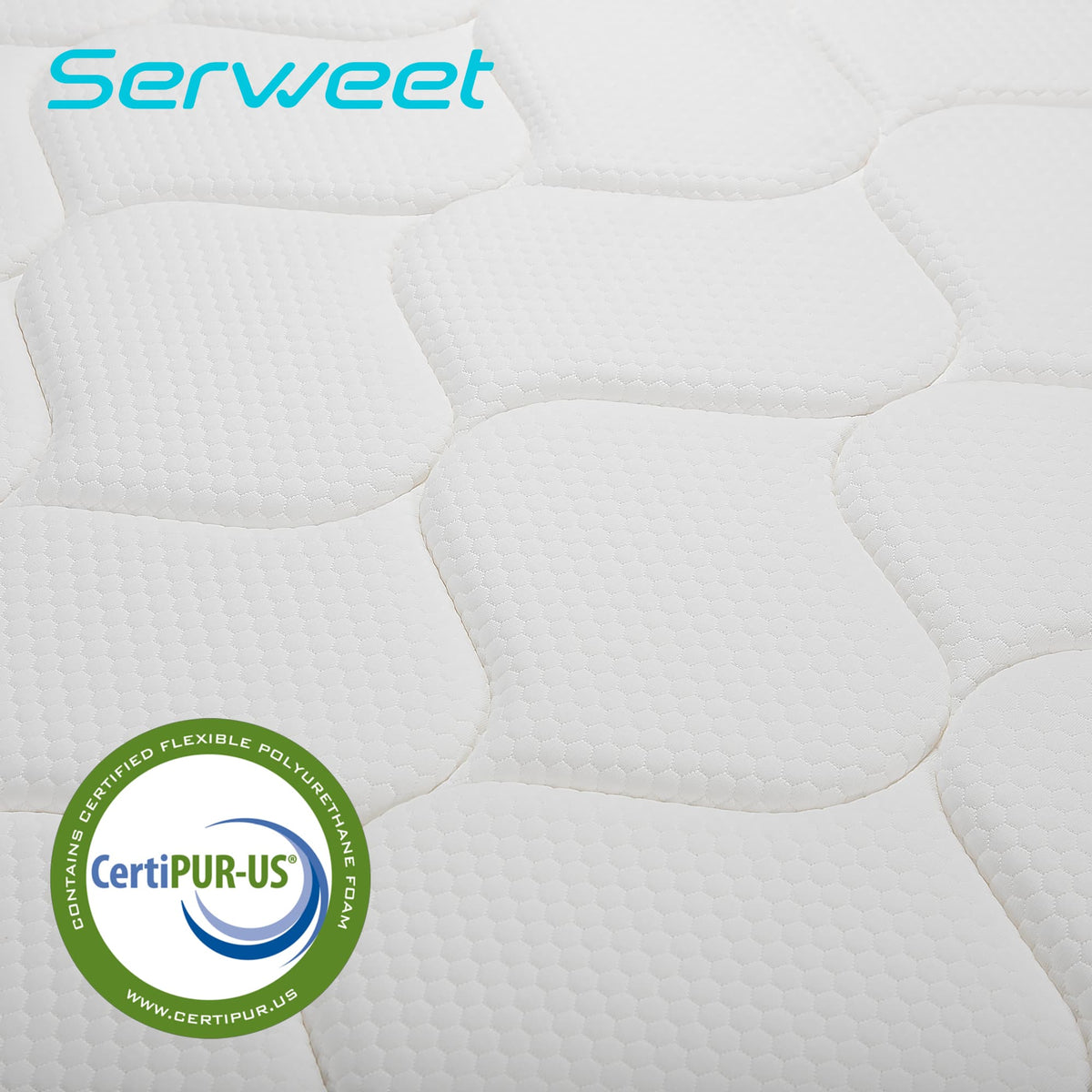 Queen Size Mattress, Serweet 12 Inch Gel Memory Foam Hybrid Mattress, Fiberglass Free, Breathable Bed Mattress for Cooler Sleep Supportive & Pressure Relief, Medium Firm Feel