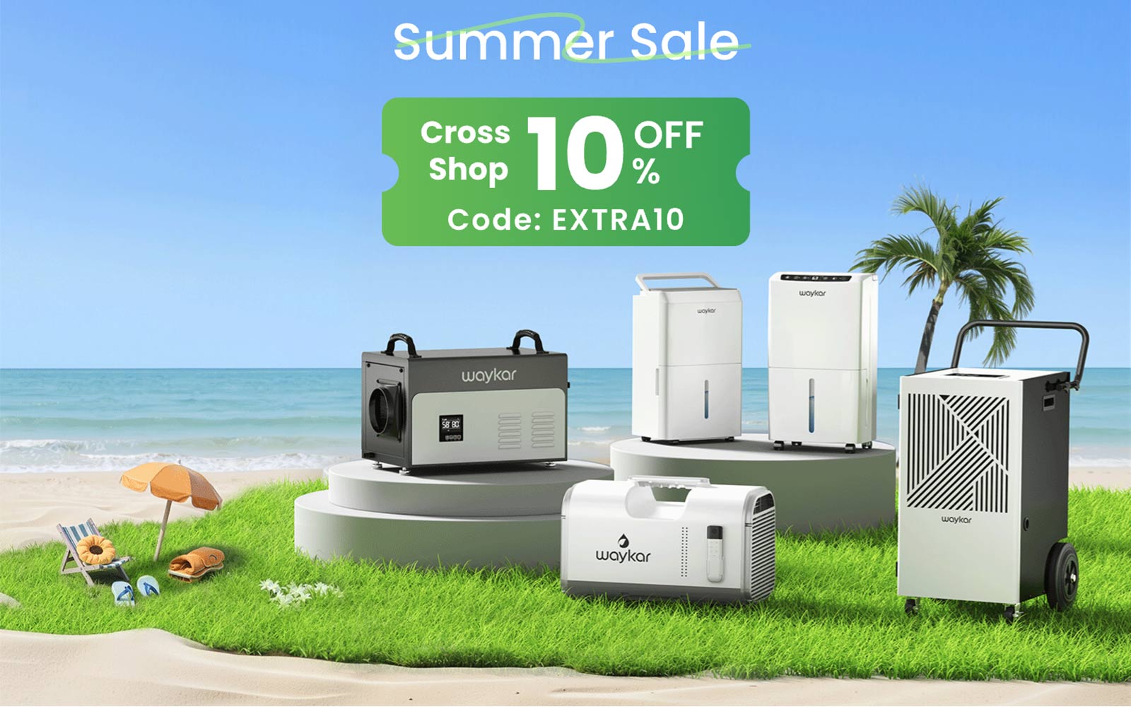 ウェイカル waykar 除湿機 51L/日モデルPD160B Waykar 34 Pints Dehumidifier (2000 Sq. Ft) - Germaphobix