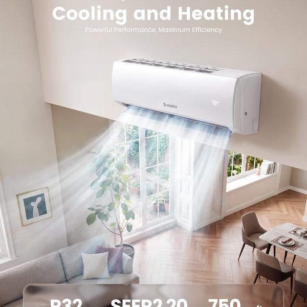 Waykar 12,000 BTU Ductless Mini Split Air Conditioner & Heater, 20.5 SEER2 Efficient with App Control