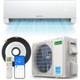Waykar 12000 BTU Mini Split Air Conditioner/Heater – 22 SEER2 Energy Star, Ultra-Quiet 22dB, Easy DIY Install with Level & Dual Drain, Cools/Heats/Dehumidifies 750 sq.ft