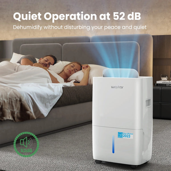 Energy Star Dehumidifier - 5500 Sq. Ft, Quiet, Ideal for Large Rooms & Basements