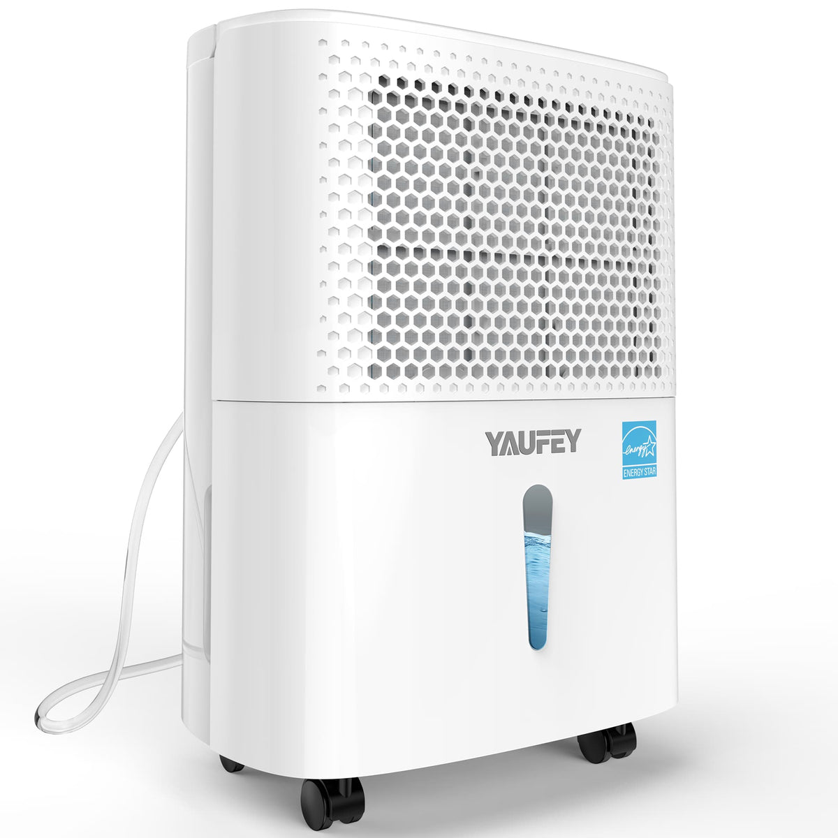Waykar 30 Pint Dehumidifier for Home & Basements, Up to 2000 Sq. Ft, Energy Star, 10 Pint DOE, Continuous Drain Hose