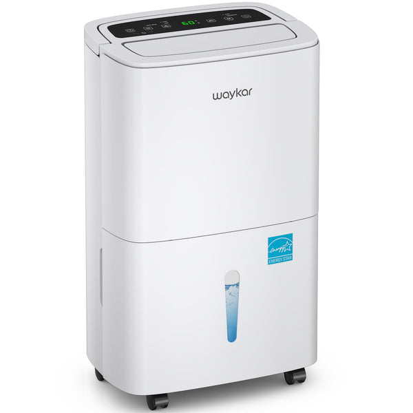120 Pints 2025 Energy Star Home Dehumidifier for Spaces up to 6,000 Sq. Ft, Ideal for Basement, Bathroom and Large Room with Drain Hose, Portable, Auto Defrost and Self-Drying
