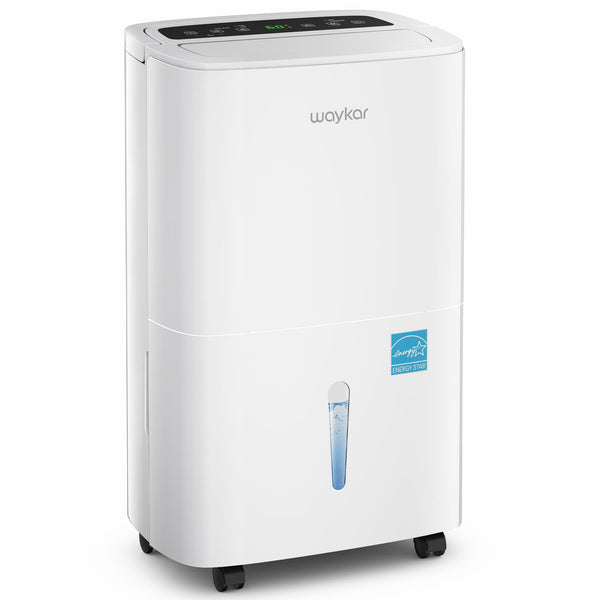 120 Pints 2025 Energy Star Home Dehumidifier for Spaces up to 6,000 Sq. Ft, Ideal for Basement, Bathroom and Large Room with Drain Hose, Portable, Auto Defrost and Self-Drying
