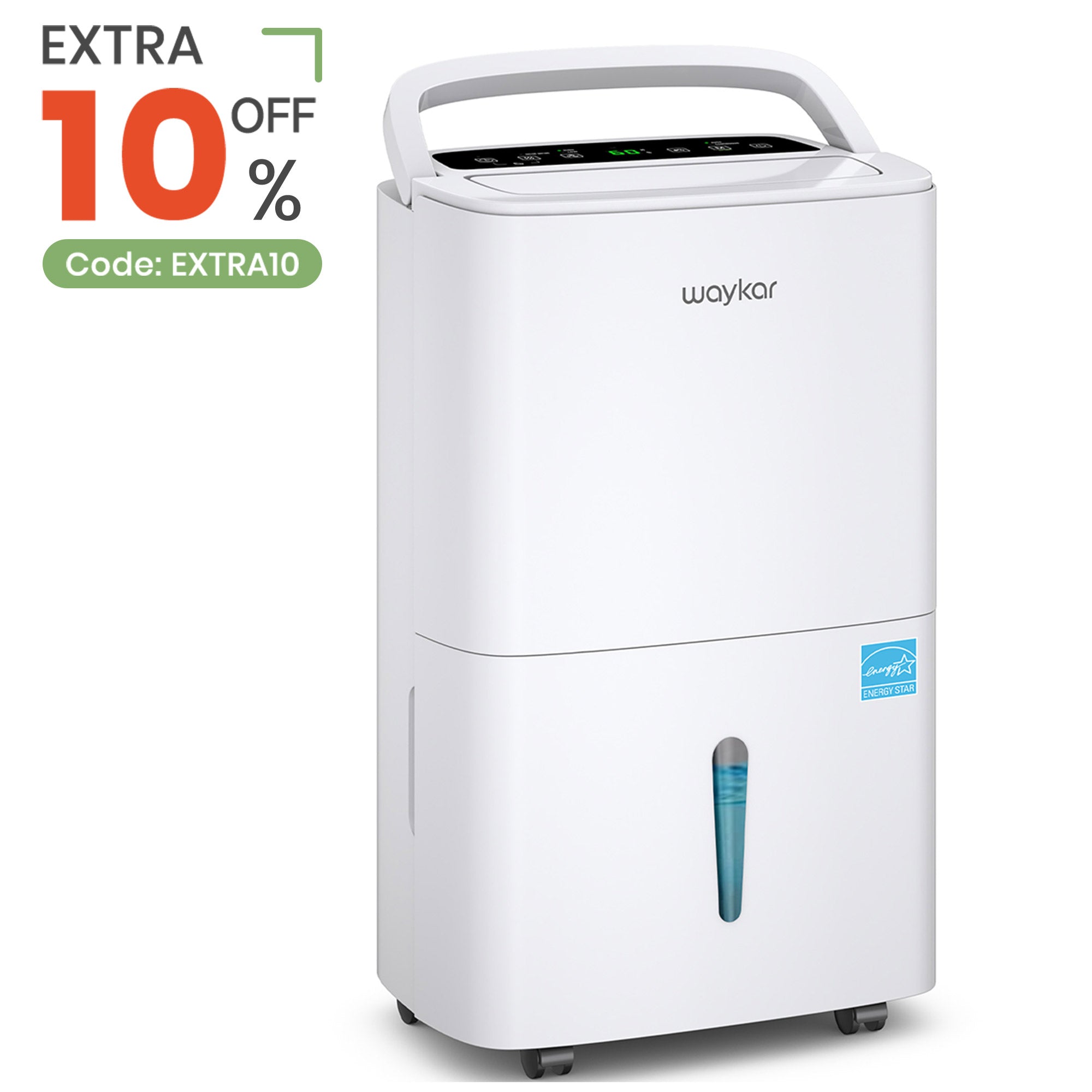 Energy Star Dehumidifiers with Drain Hose and Self Drying: 80, 120, and 150 pints