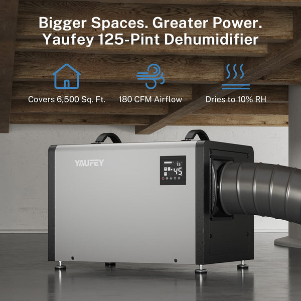 Pre-Sale: Crawl Space Dehumidifier for Basement, Available in 70, 125, 158 & 216 Pints