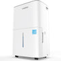 Waykar CHWA150A 150 Pint Energy Star dehumidifier front view, removes 18.8 gallons daily, 7000 sq. ft. coverage.