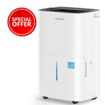 80 Pints Energy Star Dehumidifier for Home, Dehumidifier with Drain Hose and 1.45 Gal Tank