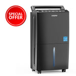 34 Pints Super Quiet Dehumidifier for Room—at 33 dB (Black)