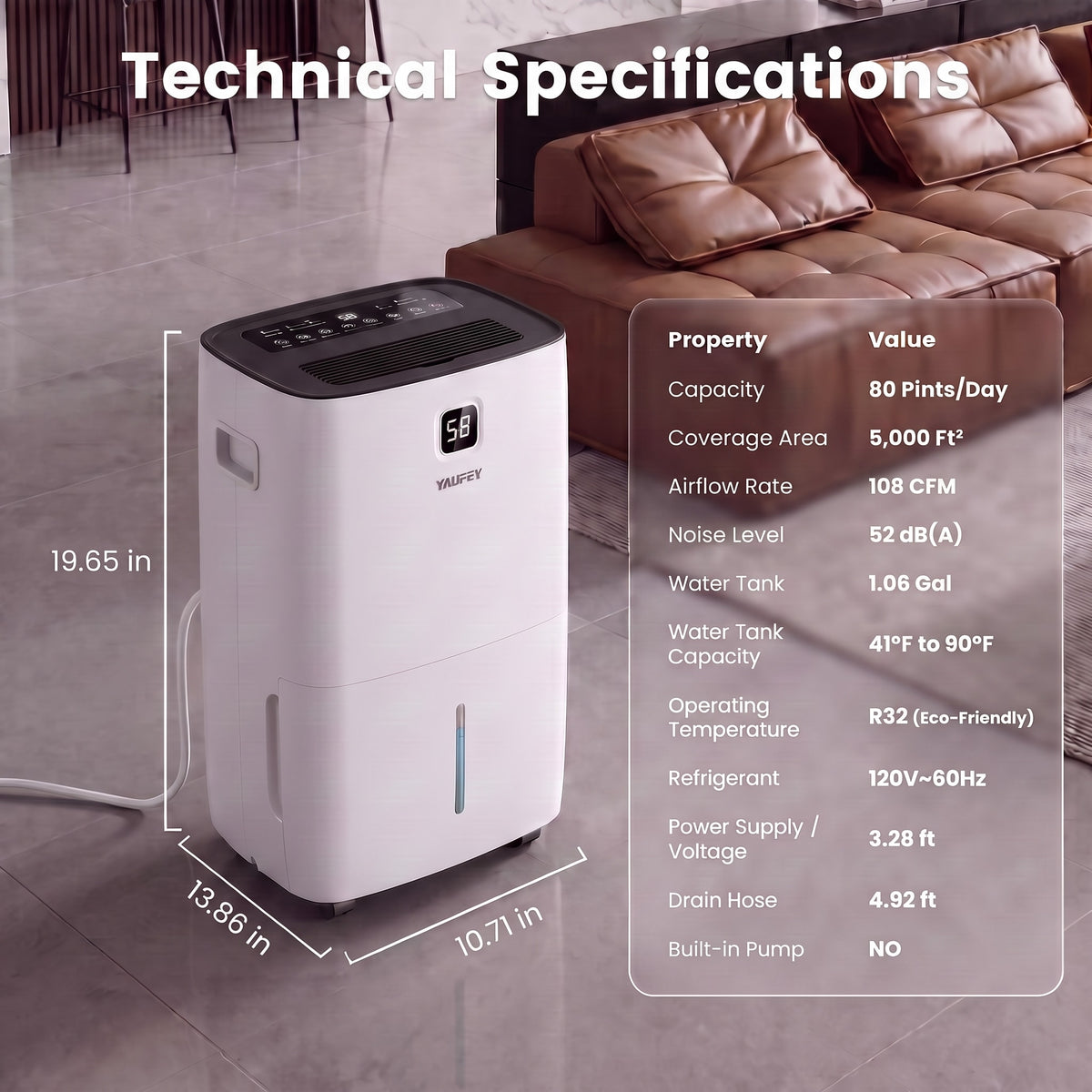 Pre-Sale: 80/150 Pints Whole-Home Dehumidifier with Smart Controls.