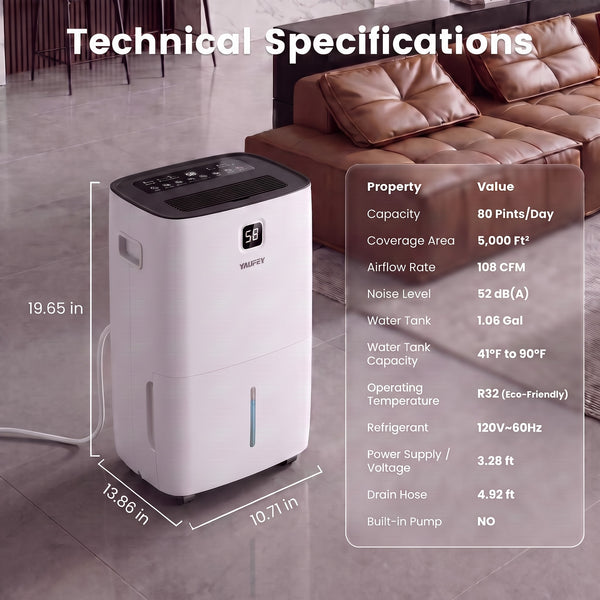 Pre-Sale: 80/150 Pints Whole-Home Dehumidifier with Smart Controls.