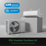 Waykar Ductless Mini Split Air Conditioner 12,000 BTU 20.5 SEER2 Efficient with App Control