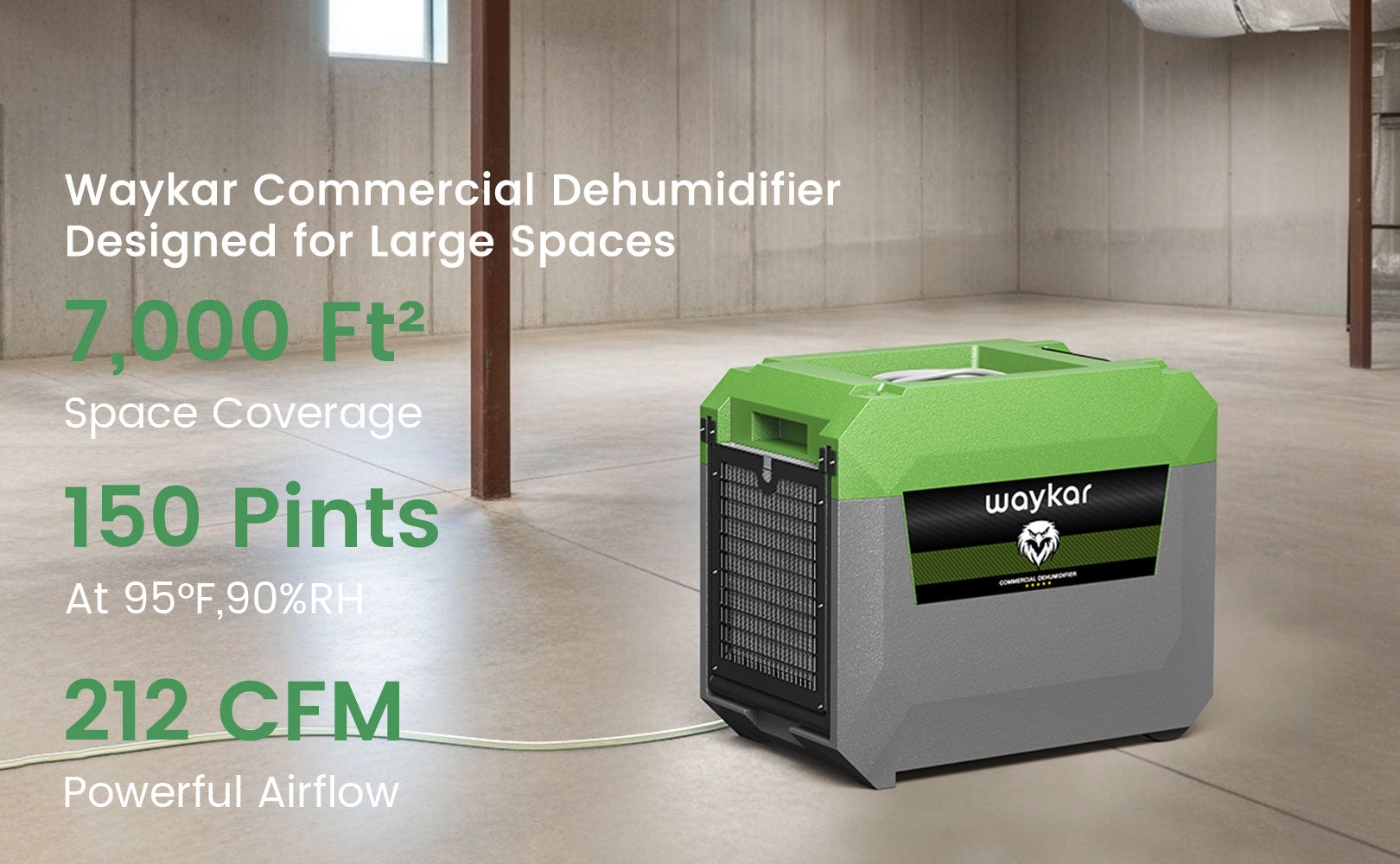 150 Pints Commercial Dehumidifier