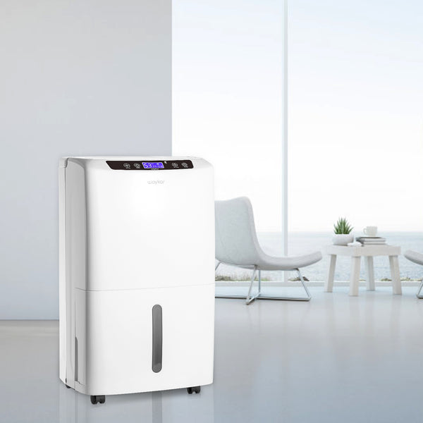 2000 Sq. Ft Dehumidifier for Home and Basements, with Auto or Manual Drainage, 0.66 Gallon Water Tank Capacity