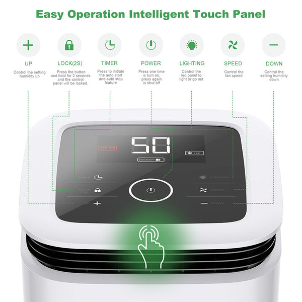 Waykar-34-pints-home-dehumidifier-with-easy-operation-intelligent-touch-panel