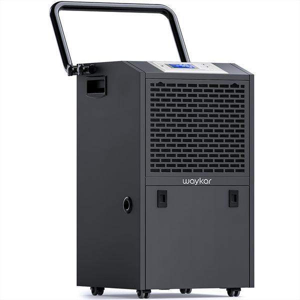 155 Pints Commercial Dehumidifier with Drain Hose Industrial Dehumidifier with Continuous Drain Hose in Large Space up to 7500 Sq.ft for Home Basements Whole House Library Moisture Remove